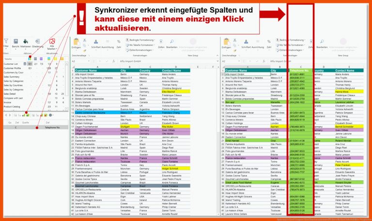 Synkronizer Excel Compare: Excel Dateien zusammenfÃ¼hren für excel arbeitsblätter vergleichen