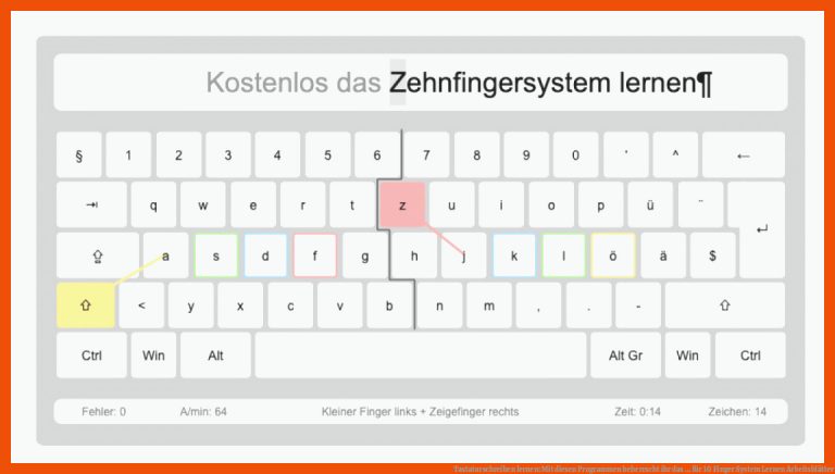 Tastaturschreiben lernen: Mit diesen Programmen beherrscht ihr das ... für 10 finger system lernen arbeitsblätter