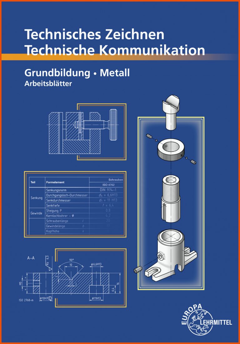Technisches Zeichnen Technische Kommunikation Metall Grundbildung Fuer Kommunikation Pflege Arbeitsblätter