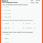 Terme Arbeitsblatt In Klasse 5: Matheaufgaben Klasse 5 Terme Fuer Vorteilhaftes Rechnen Klasse 5 Arbeitsblätter