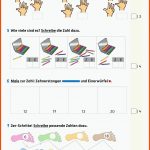 Tests In Mathe - Lernzielkontrollen 1. Klasse, A4-heft Fuer Zehnerstangen Einerwürfel Arbeitsblatt