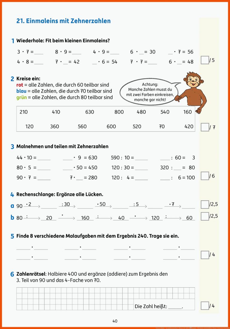 Tests in Mathe - Lernzielkontrollen 3. Klasse, A4-Heft: Ãbungen ... für mathe arbeitsblätter klasse 3 gewichte kostenlos