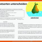 Textsorten Kennenlernen Und Unterscheiden â Unterrichtsmaterial Im ... Fuer Textsorten Erkennen Arbeitsblatt