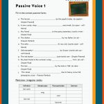 The Passive Voice / Das Passiv Fuer Englisch 8 Klasse Arbeitsblätter