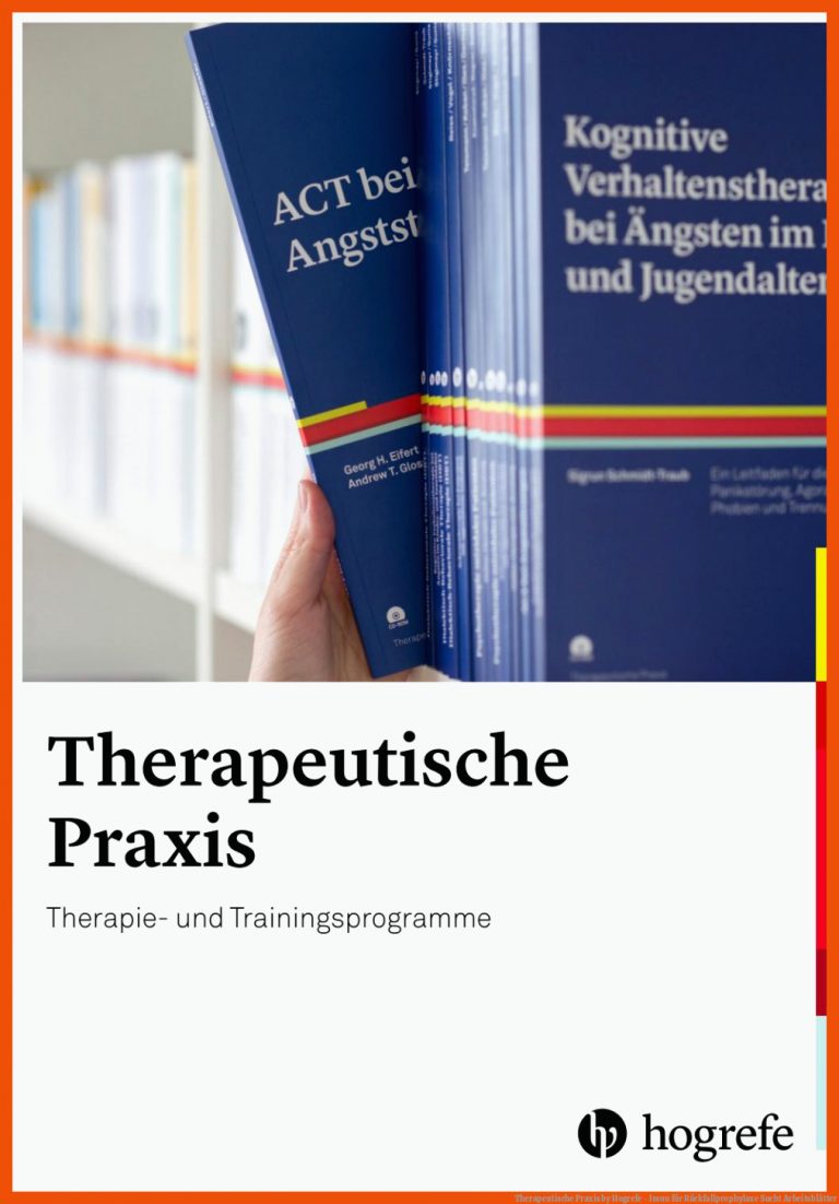 Therapeutische Praxis by Hogrefe - Issuu für rückfallprophylaxe sucht arbeitsblätter
