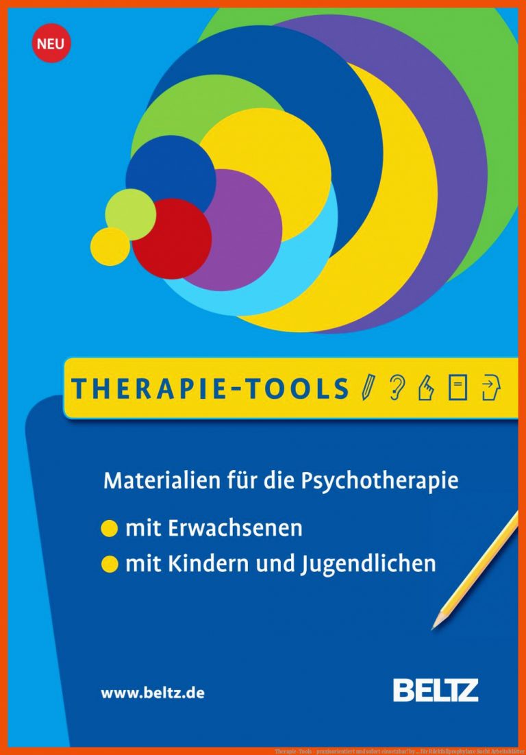 Therapie-Tools - praxisorientiert und sofort einsetzbar! by ... für rückfallprophylaxe sucht arbeitsblätter