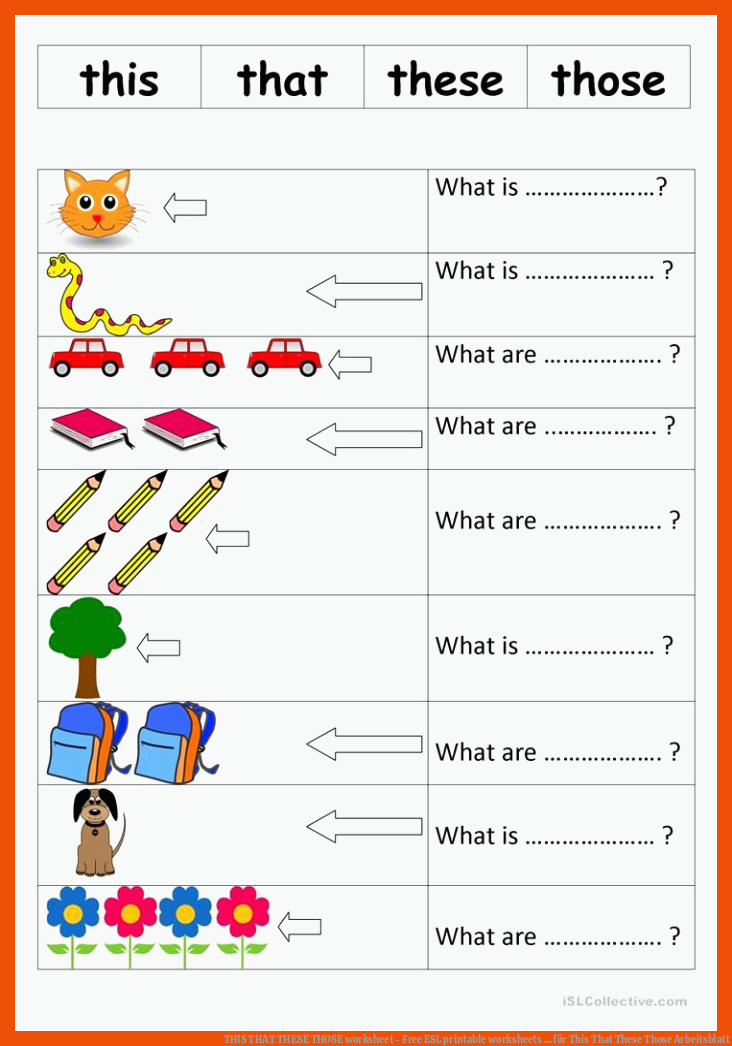 THIS THAT THESE THOSE worksheet - Free ESL printable worksheets ... für this that these those arbeitsblatt