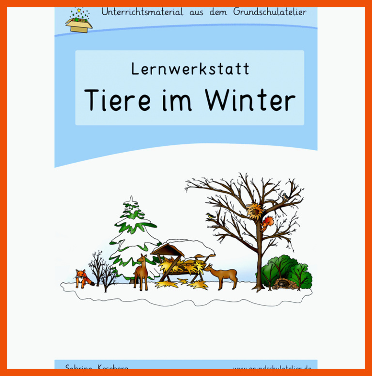 Tiere im Winter - Werkstatt fÃ¼r die Grundschule für tiere im winter arbeitsblätter