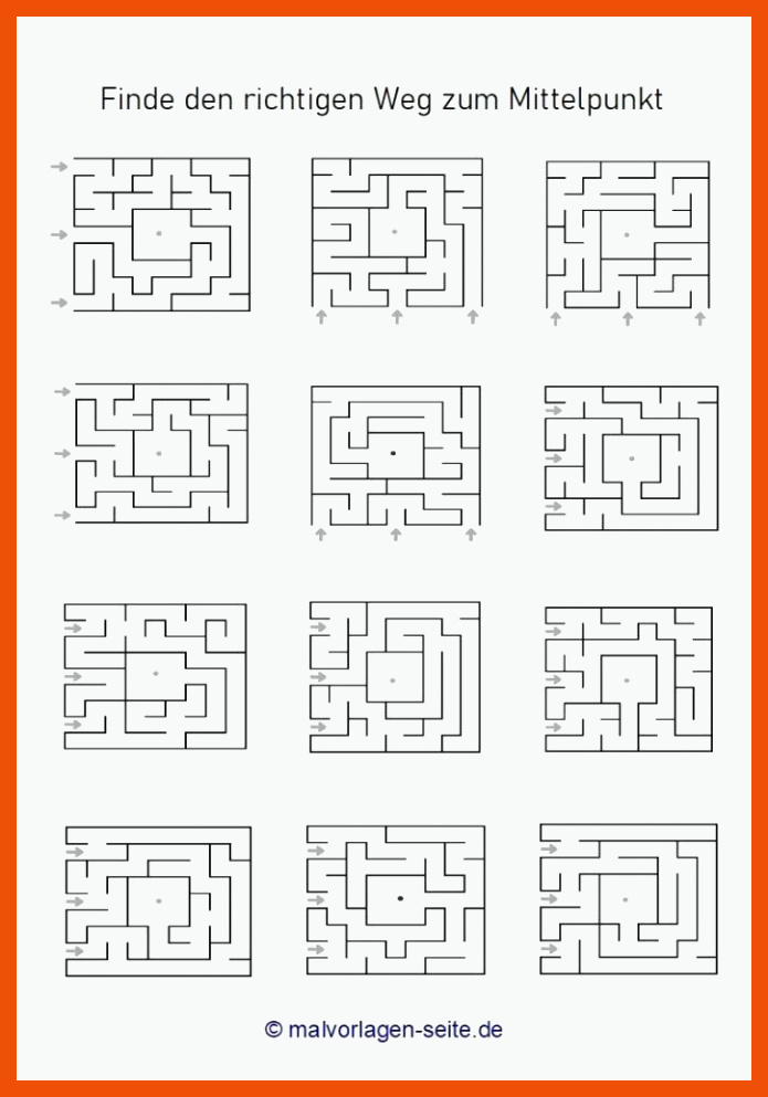Tolle Labyrinthe Ãbungsblatt - Labyrinth fÃ¼r Kinder | Kostenlose ... für labyrinth arbeitsblatt