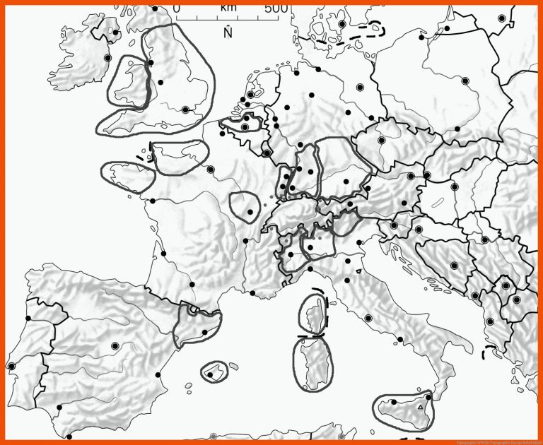 Topographie Ww Fuer topographie Europa Arbeitsblatt