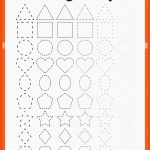 Tracing Shapes Arbeitsblatt FÃ¼r Kindergarten Und Vorschulkinder ... Fuer Geometrische formen Kindergarten Arbeitsblätter