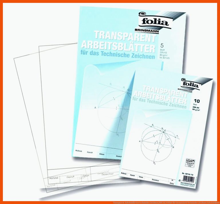 Transparent-arbeitsblÃ¤tter Technisches Zeichnen,din A4,10 Blatt Fuer Geometrisch Technisches Zeichnen Arbeitsblätter