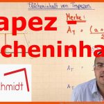 Trapez - FlÃ¤cheninhalt Berechnen FlÃ¤chenberechnung Mathematik Lehrerschmidt Fuer Flächeninhalt Trapez Arbeitsblatt