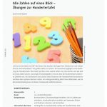 Ãbungen Zur Hundertertafel - Alle Zahlen Auf Einen Blick Fuer Zahlenverständnis Fördern Arbeitsblätter