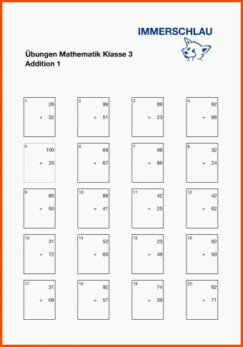 Mathe Dritte Klasse Arbeitsblätter