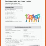Ãbungsmaterialien Zum thema "zahlen" Raabits Online Fuer Arbeitsblatt Englisch Zahlen