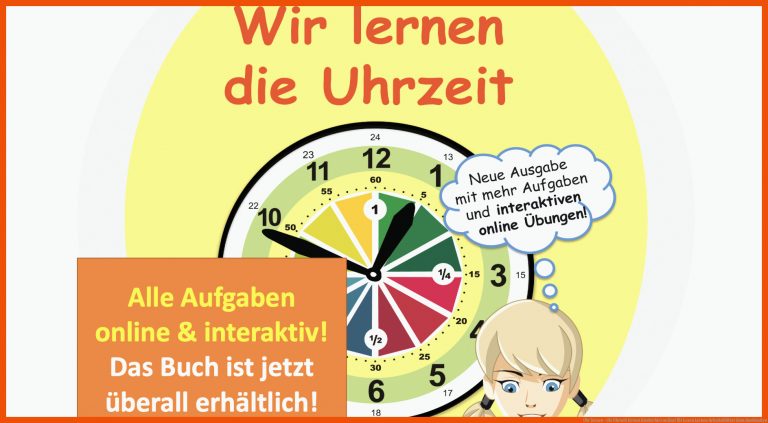 Uhr Lernen - Die Uhrzeit Lernen Kinder Hier Online! Fuer Lesen Lernen Arbeitsblätter Zum Ausdrucken