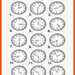 Uhrzeit A1 - Deutsch Daf Arbeitsblatter Fuer Uhrzeiten Englisch Arbeitsblatt