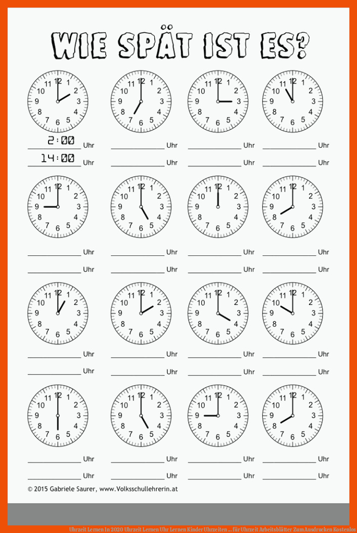 Uhrzeit Lernen In 2020 Uhrzeit Lernen Uhr Lernen Kinder Uhrzeiten ... für uhrzeit arbeitsblätter zum ausdrucken kostenlos