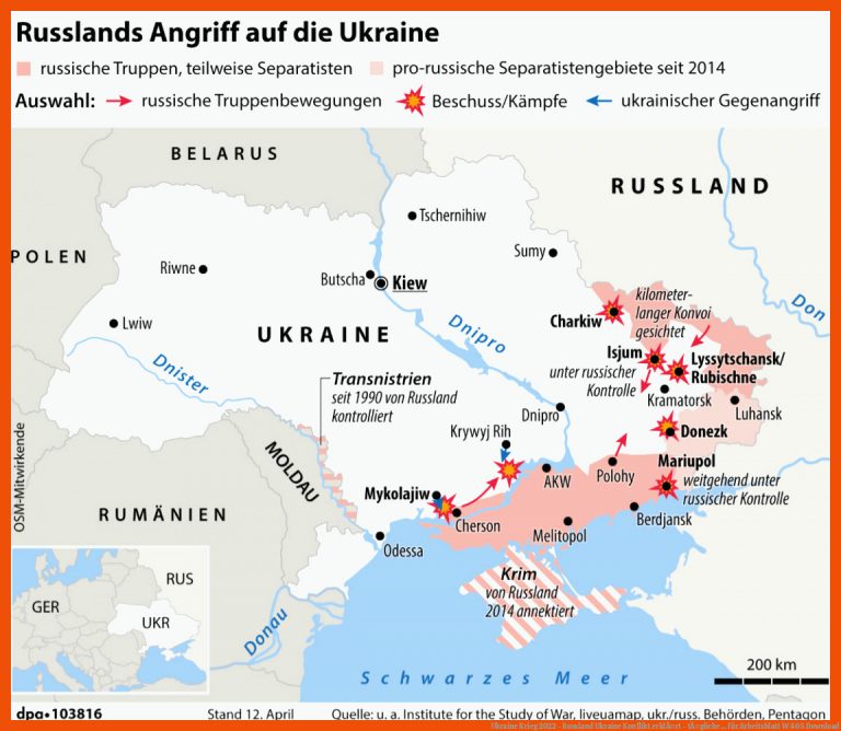 Ukraine Krieg 2022 - Russland Ukraine Konflikt erklÃ¤rt - tÃ¤gliche ... für arbeitsblatt w 405 download
