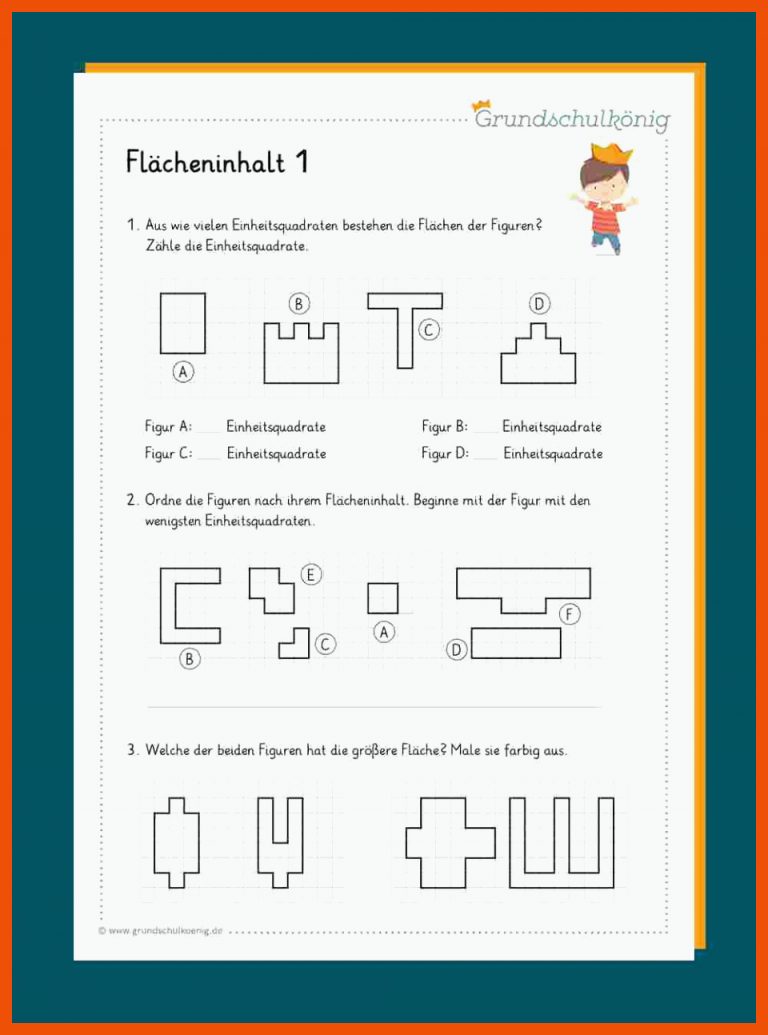 Umfang und FlÃ¤che für zusammengesetzte flächen arbeitsblatt volksschule