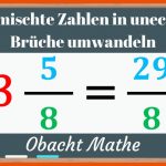 Unechte BrÃ¼che In Gemischte Zahlen/brÃ¼che Umwandeln Schnell & Einfach ErklÃ¤rt Obachtmathe Fuer Echte Und Unechte Brüche Arbeitsblätter