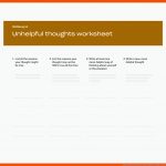 Ungesunde Denkweisen Und Gedanken Infrage Stellen - Dropbox Fuer Kognitives Training Arbeitsblätter
