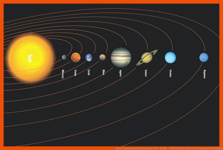 Unser Sonnensystem: Astronomie fÃ¼r Kinder - [GEOLINO] für unser sonnensystem arbeitsblatt