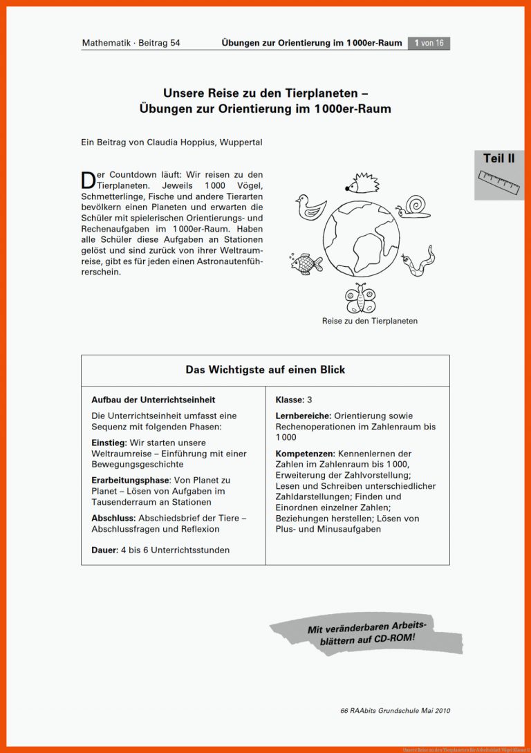 Unsere Reise Zu Den Tierplaneten Fuer Arbeitsblatt Vögel Klasse 6