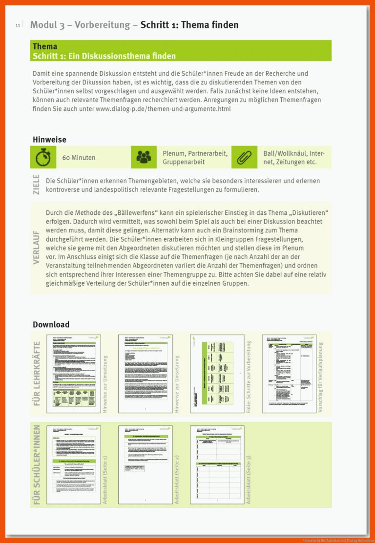 Unterricht für arbeitsblatt dialog schreiben