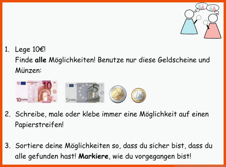 Unterricht | Mathe inklusiv mit PIKAS für zahlzerlegung arbeitsblätter