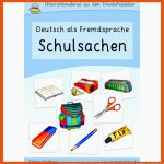 Unterrichtsmaterial FÃ¼r Daf/daz Zum thema "schulsachen" Fuer Deutsch Für Ausländer Arbeitsblätter Pdf