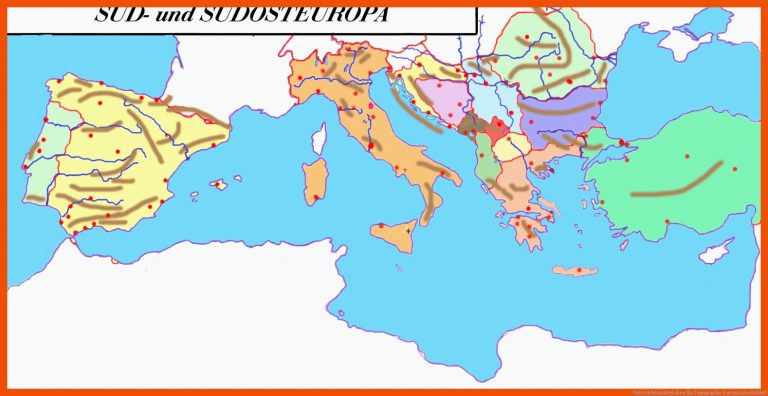 Unterrichtsmaterialien für topographie europa arbeitsblatt