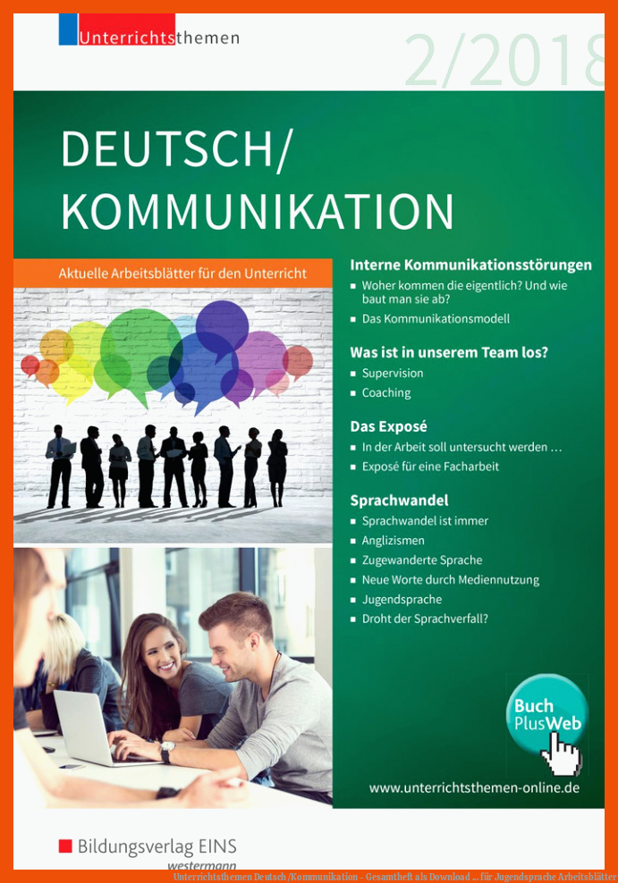 Unterrichtsthemen Deutsch/Kommunikation - Gesamtheft als Download ... für jugendsprache arbeitsblätter