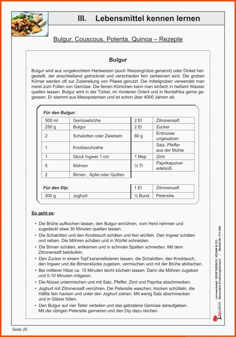 Vegane und vegetarische ernÃ¤hrung lebensmittel kennenlernen ... für unfallgefahren in der küche arbeitsblatt