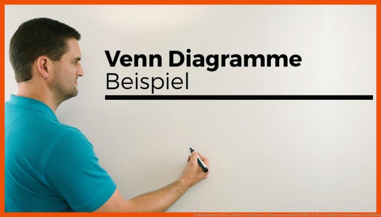 Venn Diagramme, Beispiel, Schnitt von Ereignissen, Mengen veranschaulicht | Mathe by Daniel Jung für venn diagramme arbeitsblatt