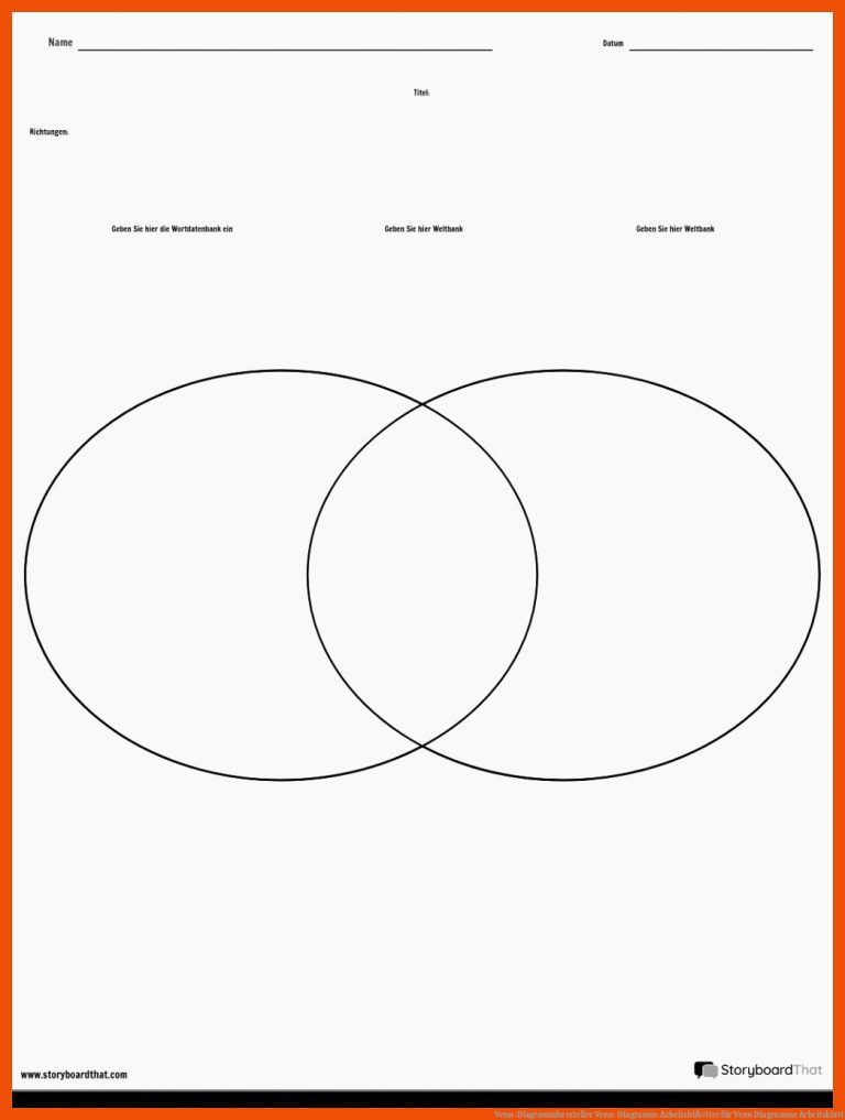 Venn-diagrammhersteller Venn-diagramm-arbeitsblÃ¤tter Fuer Venn Diagramme Arbeitsblatt