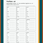 Verben Auf -er Fuer Verben Konjugieren Arbeitsblätter
