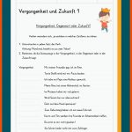 Vergangenheit Und Zukunft Fuer Grammatik 4 Klasse Arbeitsblätter