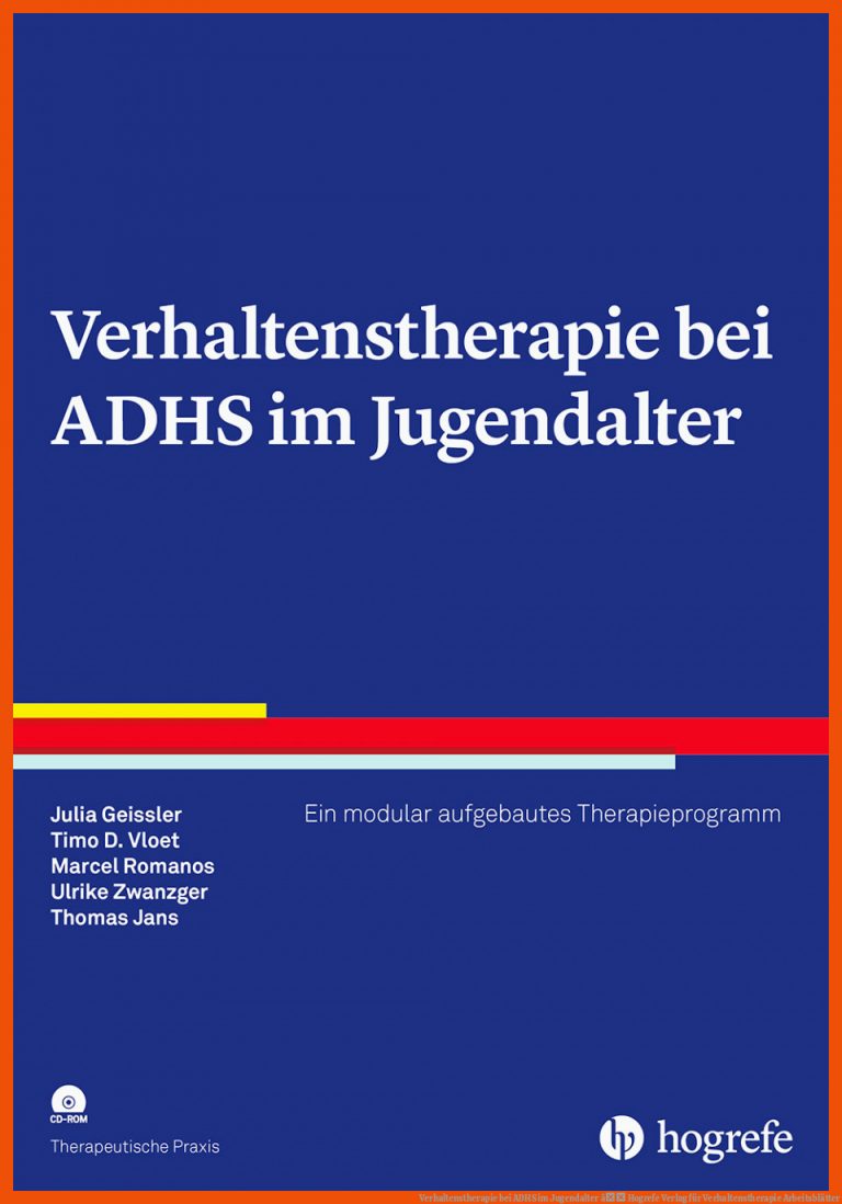 Verhaltenstherapie bei ADHS im Jugendalter â Hogrefe Verlag für verhaltenstherapie arbeitsblätter