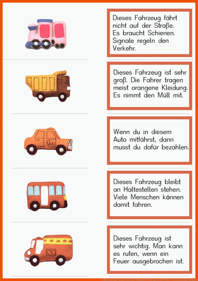 Verkehrserziehung - Sachunterricht in der Volksschule für kindergarten arbeitsblätter verkehrserziehung kindergarten