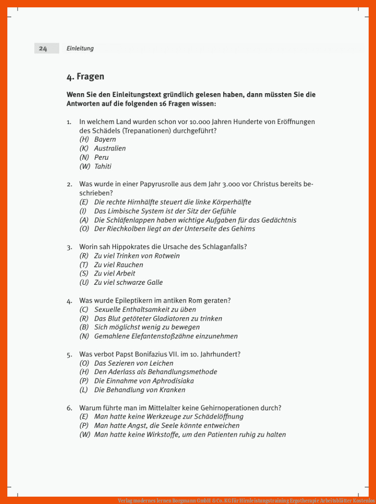 Verlag modernes lernen Borgmann GmbH & Co. KG für hirnleistungstraining ergotherapie arbeitsblätter kostenlos