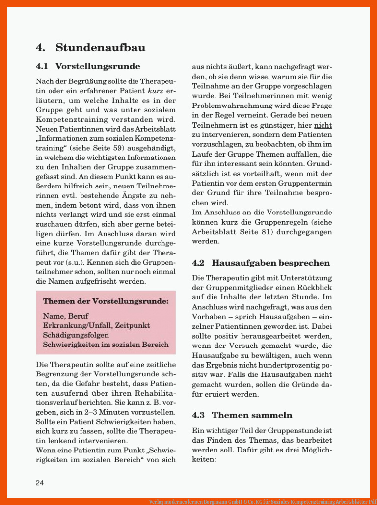 Verlag modernes lernen Borgmann GmbH & Co. KG für soziales kompetenztraining arbeitsblätter pdf