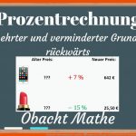 Vermehrter Und Verminderter Grundwert Ãbungen Mit LÃ¶sungen Prozentrechnung Obachtmathe Fuer Vermehrter Verminderter Grundwert Arbeitsblatt