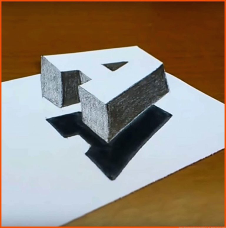 Video Des Tages: Wie Man Einen Buchstaben Ganz Einfach In 3d ... Fuer 3d Buchstaben Zeichnen Arbeitsblatt