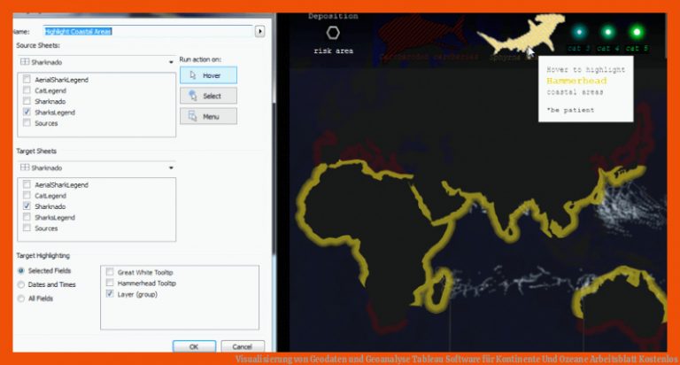 Visualisierung von Geodaten und Geoanalyse | Tableau Software für kontinente und ozeane arbeitsblatt kostenlos