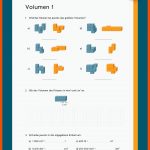 Volumen Fuer Arbeitsblatt Mathe Klasse 6
