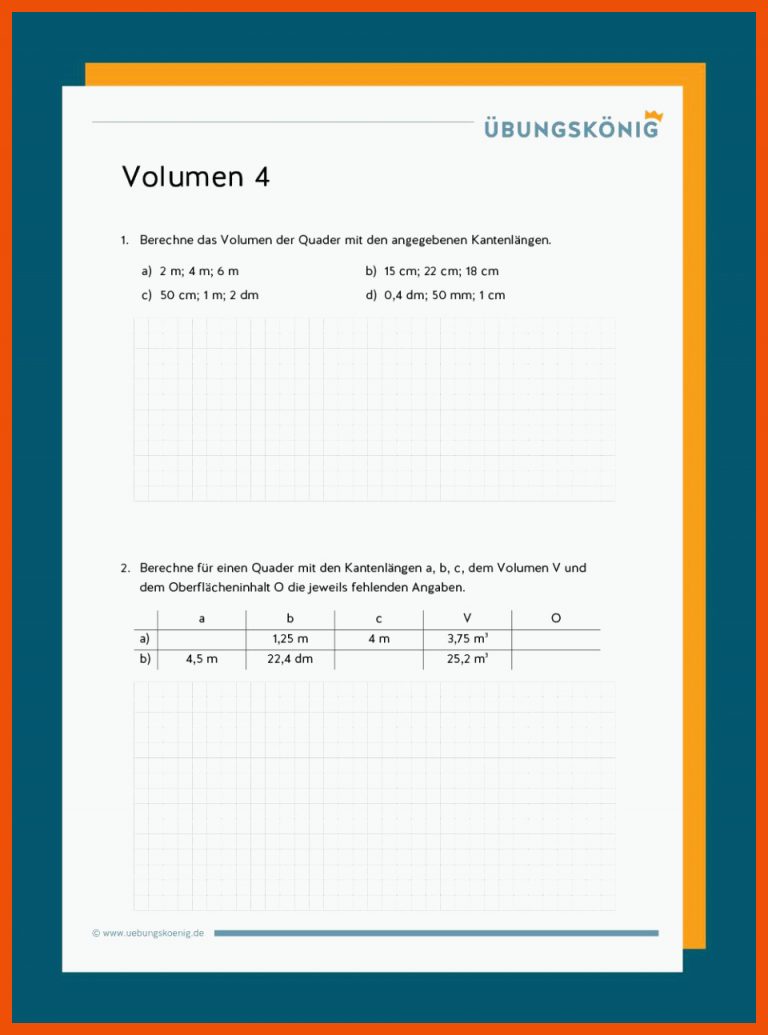 Volumen für volumeneinheiten umrechnen arbeitsblatt pdf