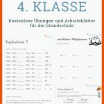 Vorbereitung FÃ¼r Klassenarbeiten Und Proben Leicht Gemacht ... Fuer Arbeitsblätter Mathe 4 Klasse Zum Ausdrucken