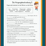 Vorgangsbeschreibung Fuer Vorgangsbeschreibung Klasse 7 Arbeitsblätter